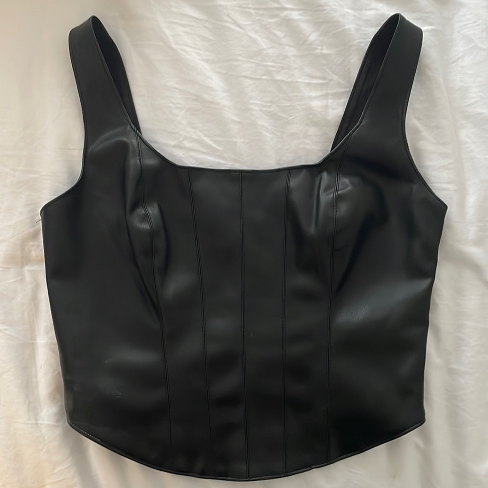 Abercrombie Leather Corset